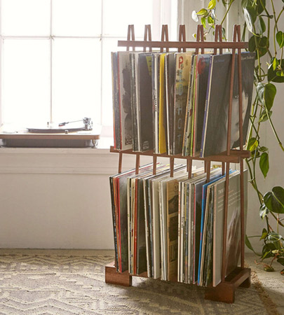Midcentury-style Alexander Vinyl Storage Rack at Urban Outfitters - Retro  to Go